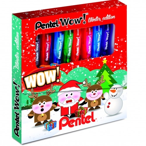 Astuccio-8-penne-a-sfera-WOW-1.0-PENTEL-WINTER-EDITION