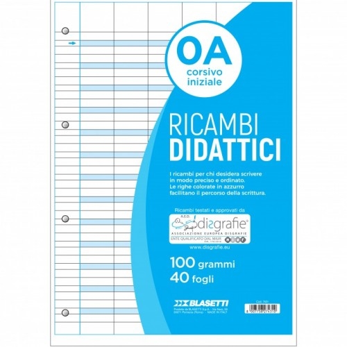 Ricambi Rinforzati Antistrappo 100 gr per Quaderni ad Anelli A4 e A5